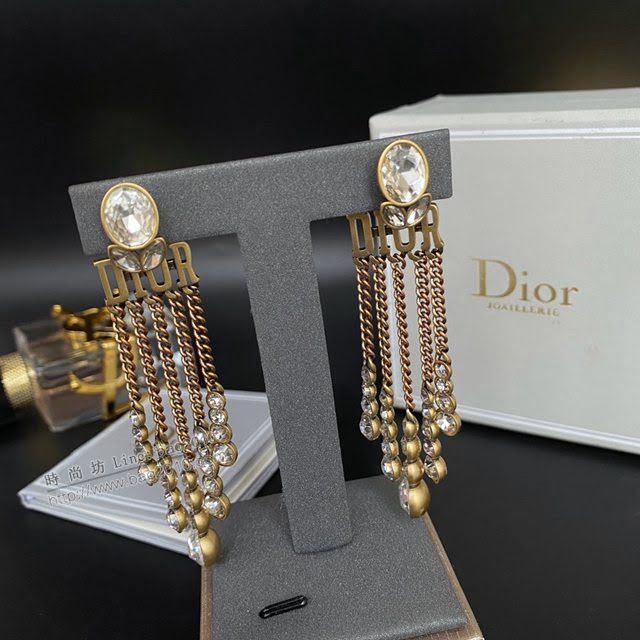 Dior飾品 迪奧經典熱銷款字母JADIOR流蘇耳釘耳環  zgd1294
